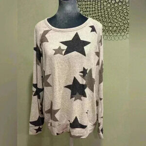 Buffalo David Bitton Long Sleeved Sweatshirt Star Detail - Size Large